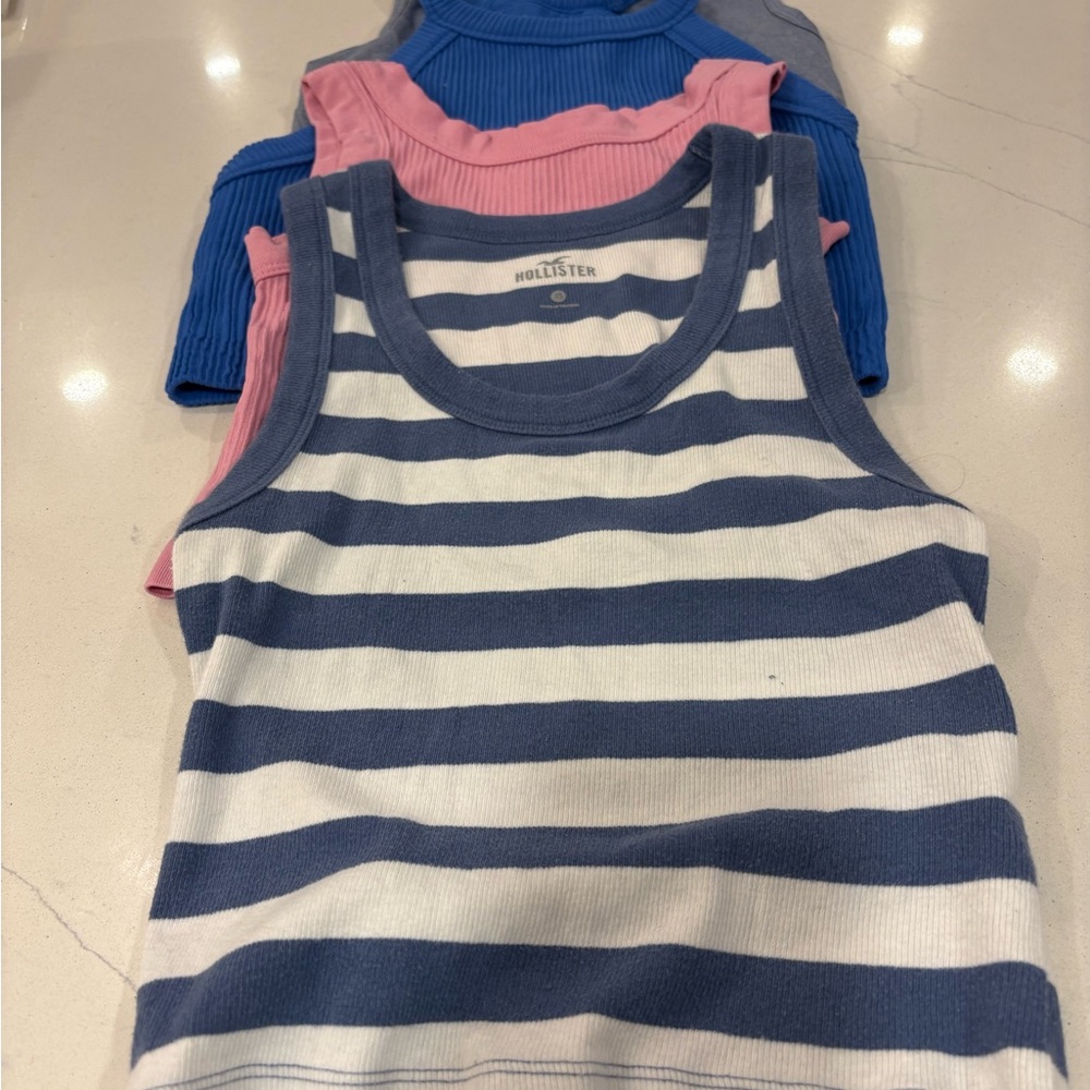 Various cropped tank tops